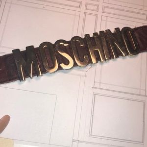 Moschino leather wrap bracelet